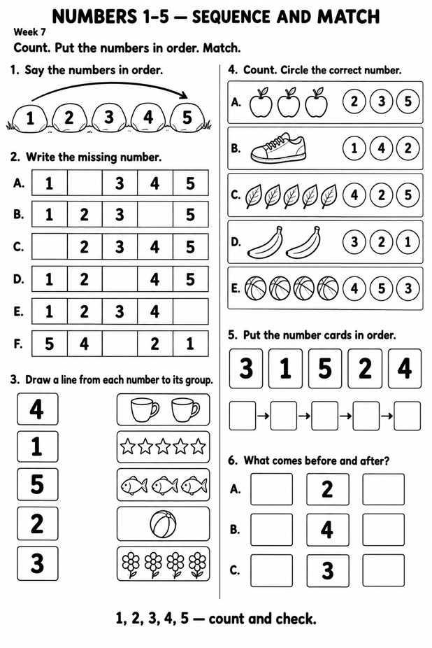 Kool Kidz Reception Term 1 Workbook 1 - Image 4